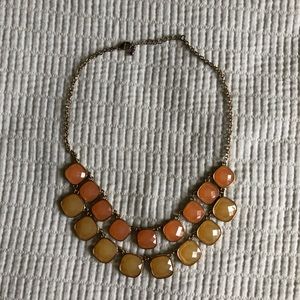 Forever 21 Pink Jeweled Bib Necklace